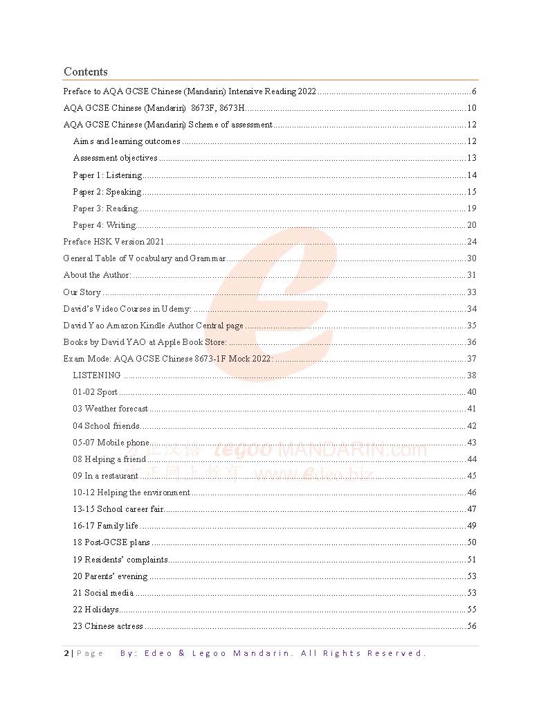 AQA GCSE Chinese (8673-1F) 2022 Paper 1 Listening