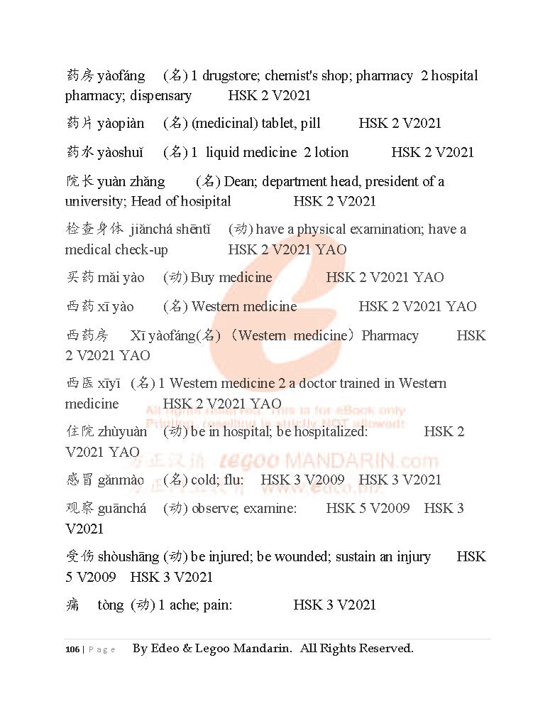4040 Theme-based Chinese Vocabulary for Advance Level