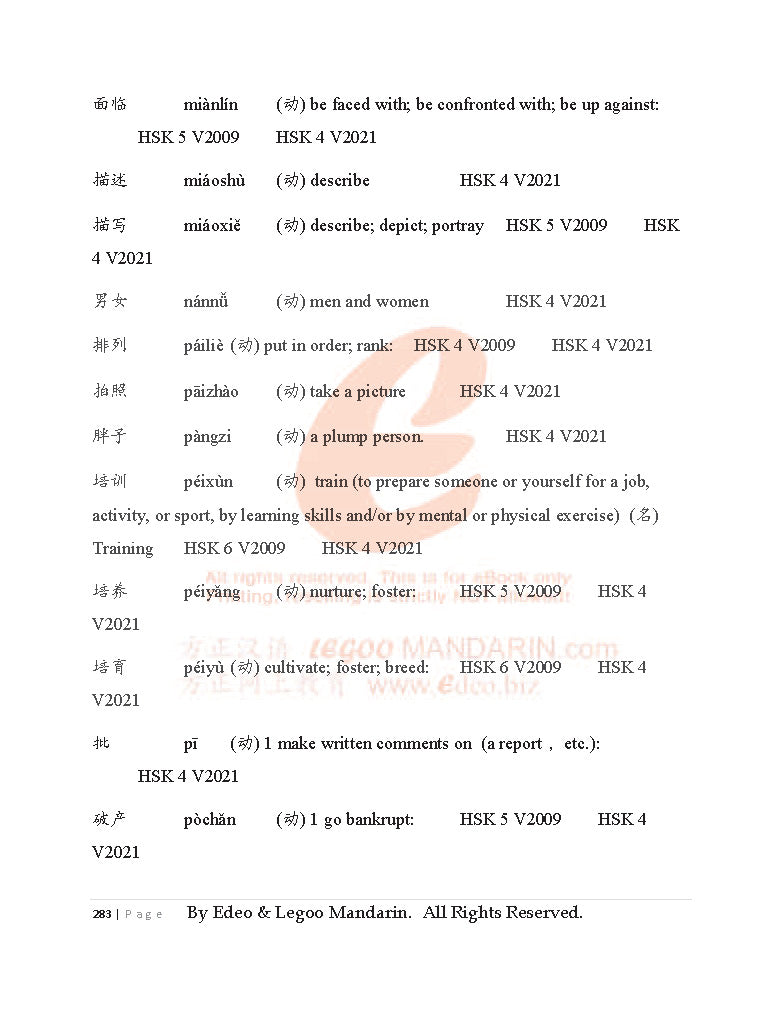 4040 Theme-based Chinese Vocabulary for Advance Level