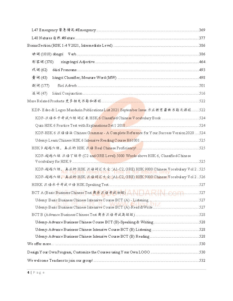 5996 Theme-based Chinese Vocabulary for Master Level