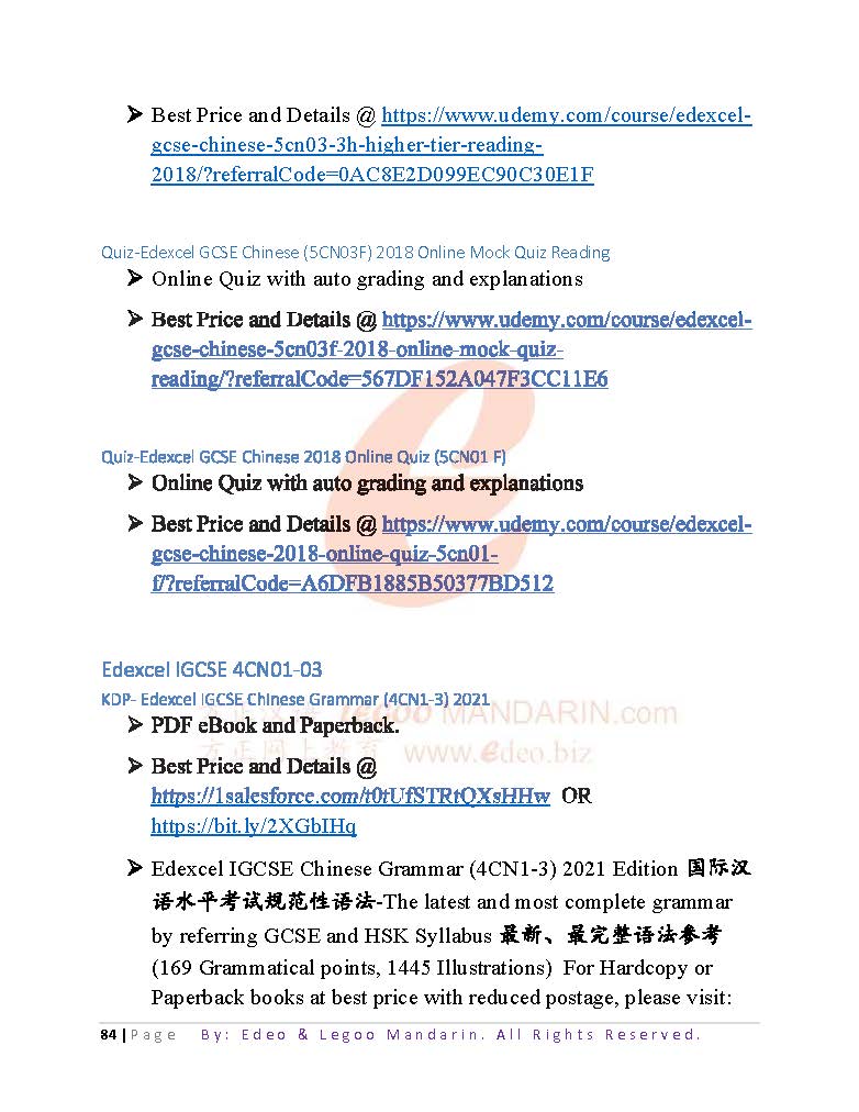 AQA GCSE Chinese (8673-3F) 2020 Reading