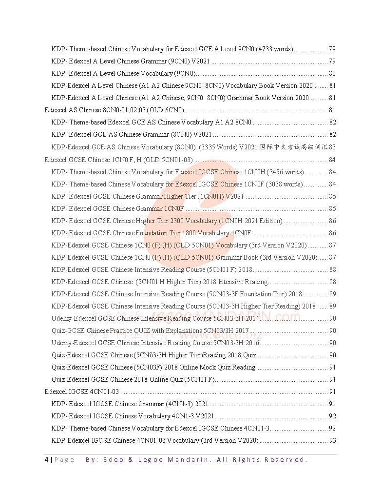Edexcel GCE A Level Chinese 9CN0-01 2022