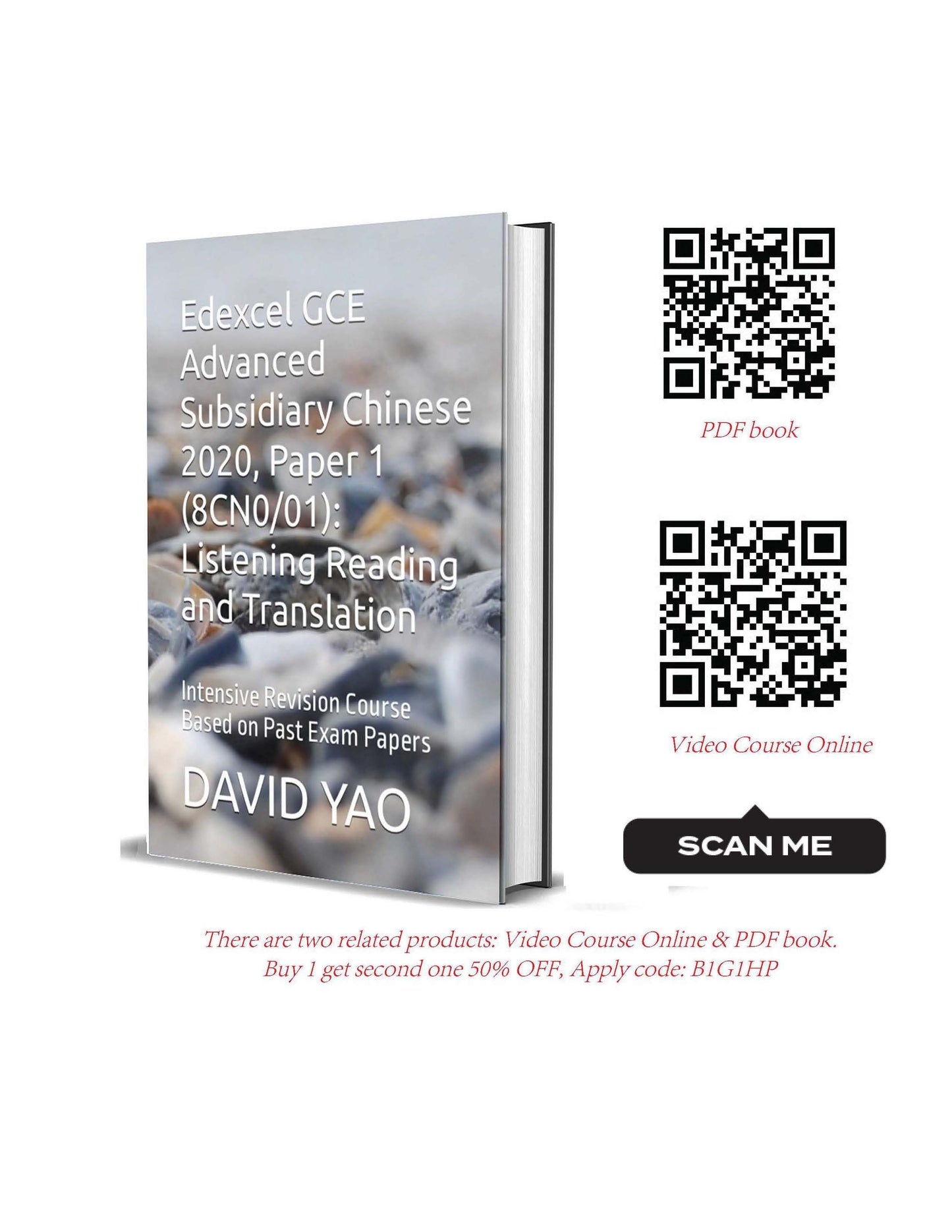 Edexcel GCE Advanced Subsidiary Chinese 2020, Paper 1 (8CN0/01) (PDF Book)