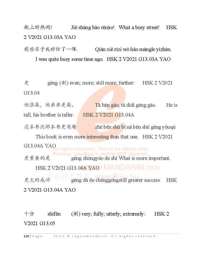 Edexcel GCE AS Chinese Grammar for Advanced Learner (8CN0) V2021