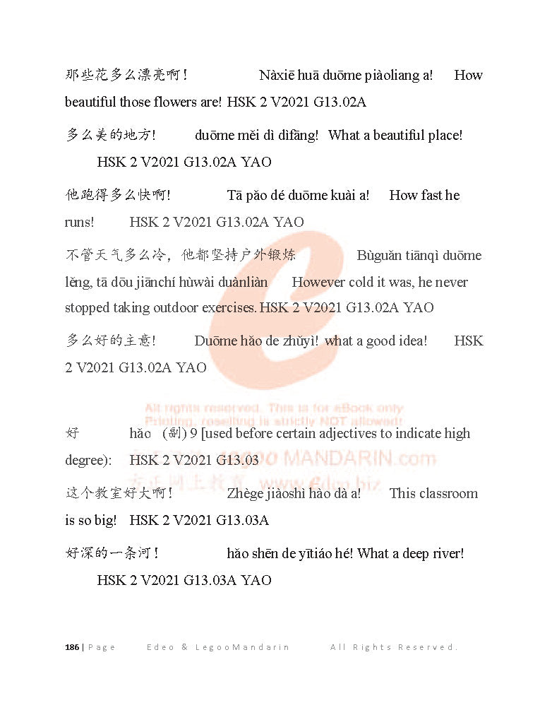 Edexcel GCSE Chinese Grammar Higher Tier (1CN0H) V2021