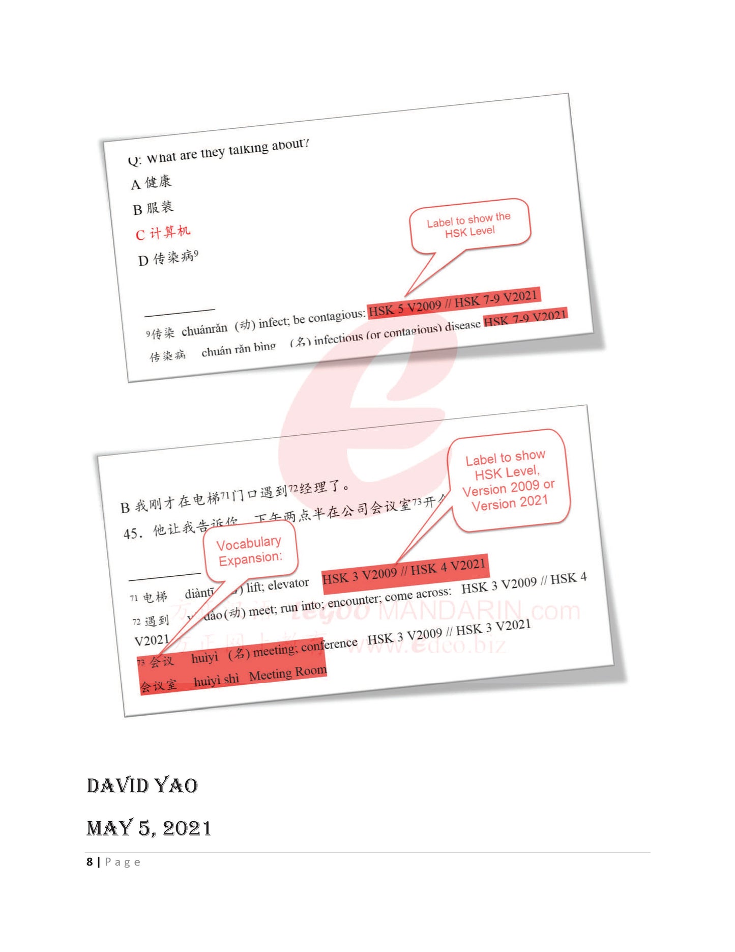 HSK 3 Chinese Intensive Reading for Intermediate Level H31002 V2009 (PDF BOOK)