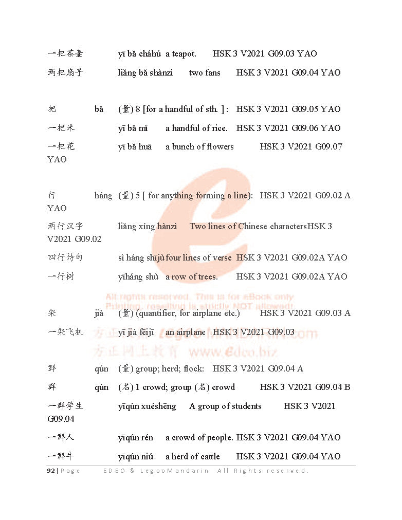 Expert Chinese Grammar 2021 Edition 汉语水平考试大师级语法