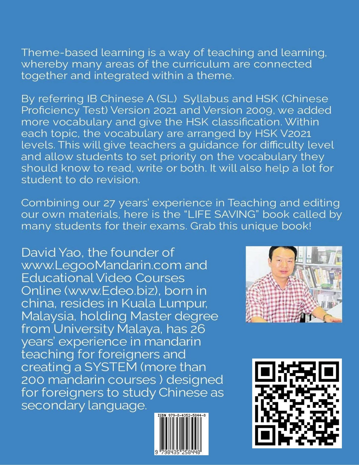 IB Chinese A (SL) Theme-based Chinese Vocabulary (4800 words)