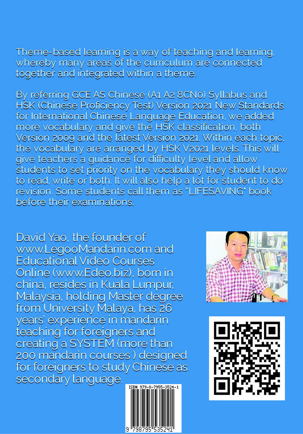 Theme-based Edexcel GCE AS Chinese Vocabulary A1 A2 8CN0 (4040 words)