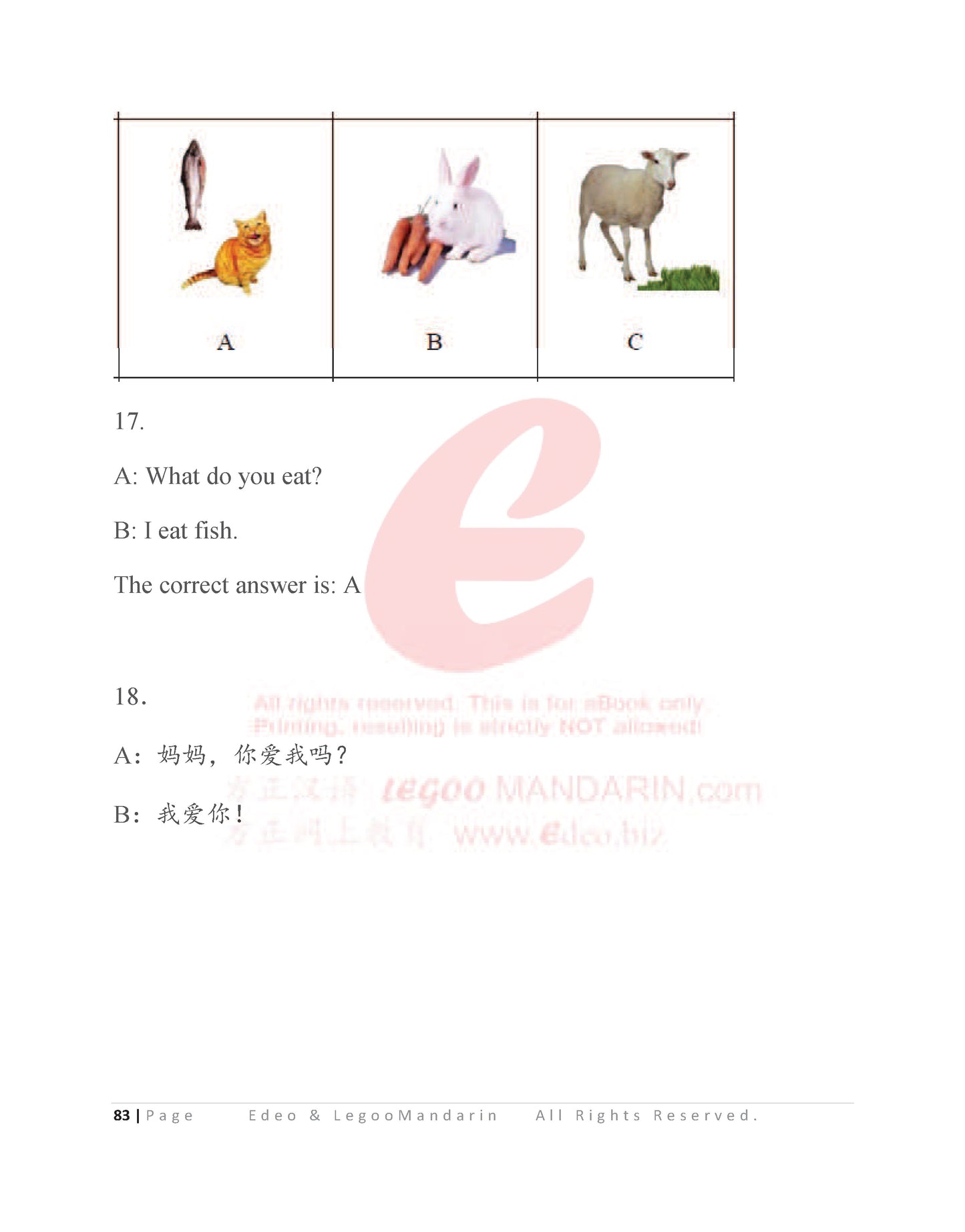 YCT 1 Chinese Intensive Reading for Kids Y10900 Official Mock 少儿汉语考试模拟考题
