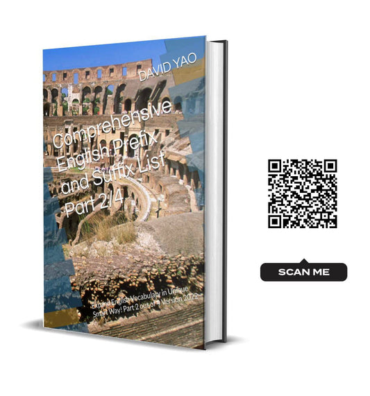 FREE sample book! : "Comprehensive English Prefix and Suffix List Part 2/4