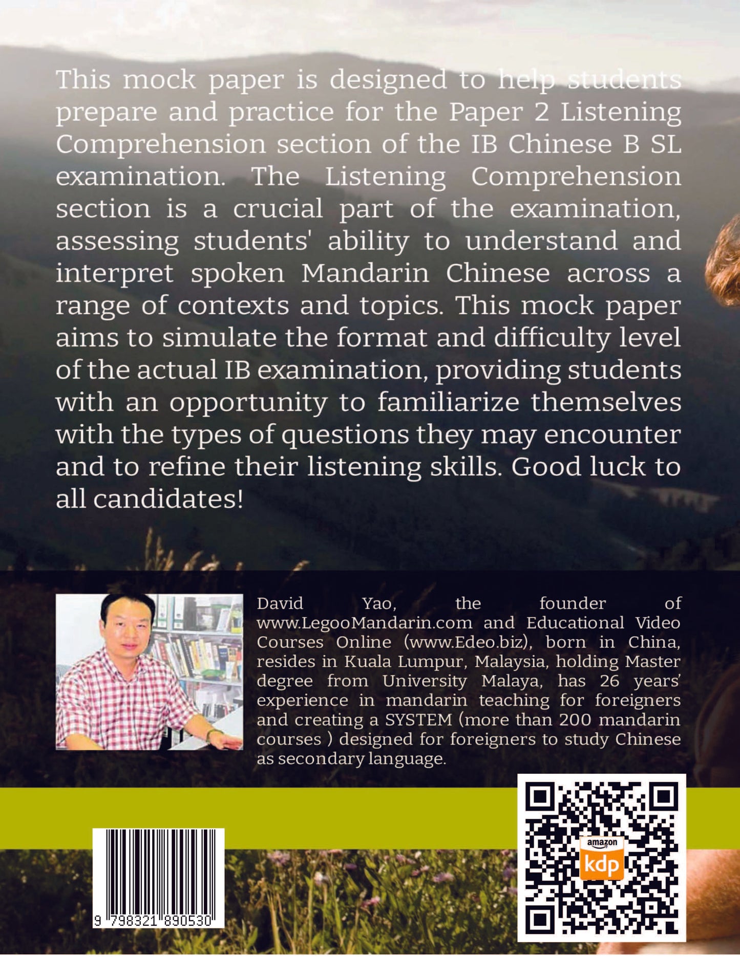 IB Chinese B (SL) Listening Comprehension Mock November 2023 IB国际中文听力考题精讲及考试技巧