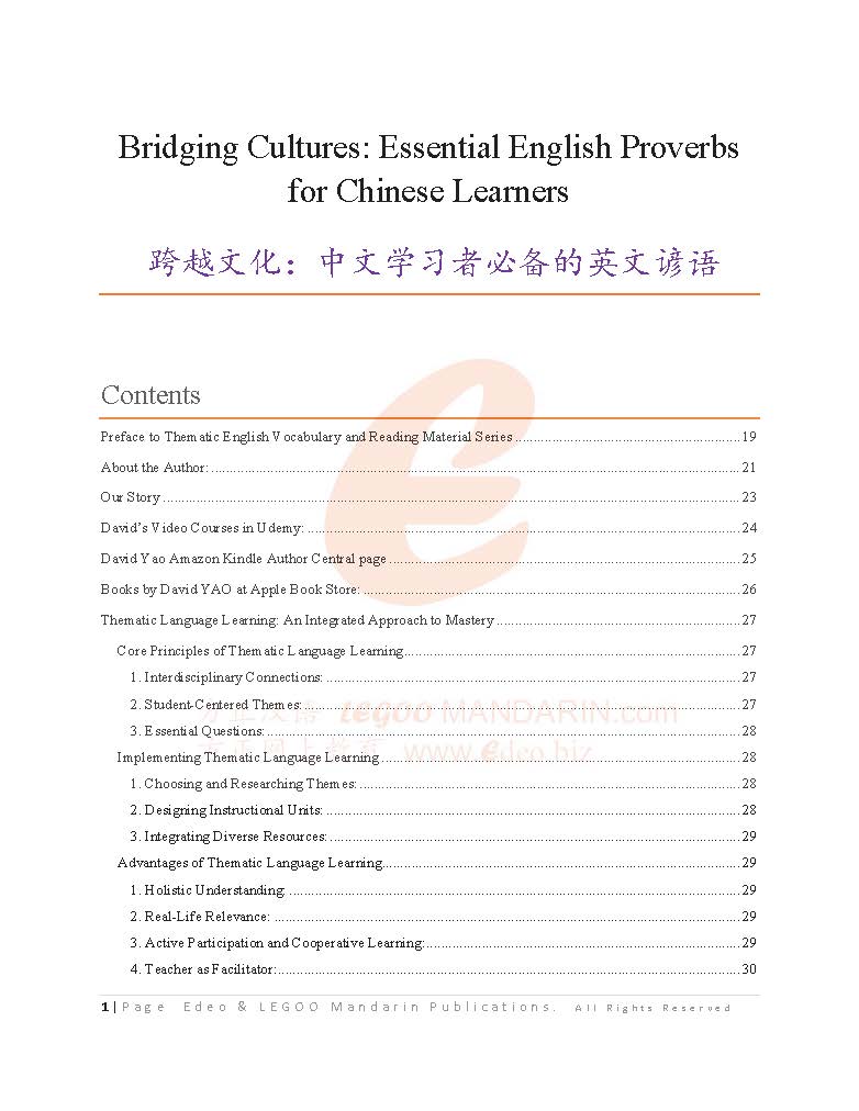 English Proverbs for Chinese Learners