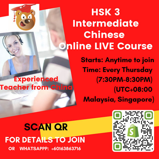HSK 3 Chinese Online Skype LIVE Lessons