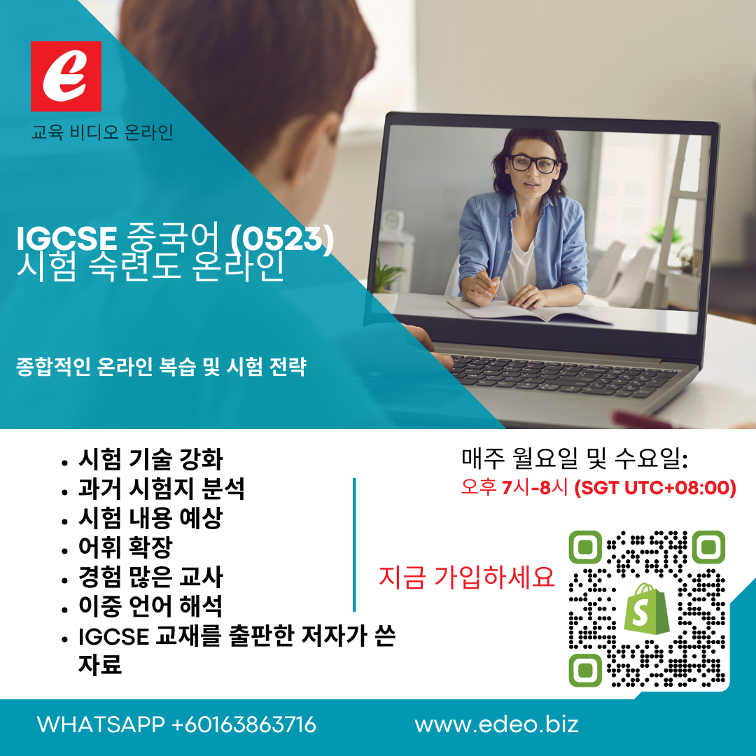 IGCSE Chinese (0523) Exam Preparation Skype Live