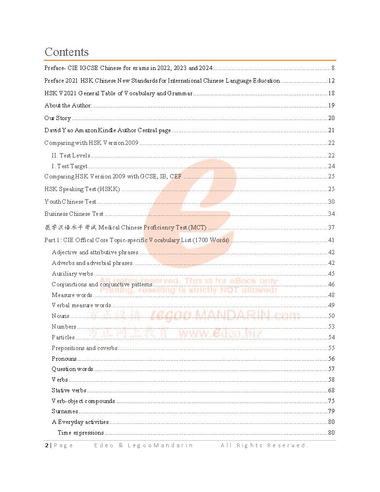 CIE IGCSE Chinese Vocabulary (0509 First Language) V2022-2024 – 1Salesforce