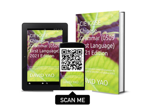 CIE IGCSE Chinese Grammar (0509 First Language) 2021 Edition