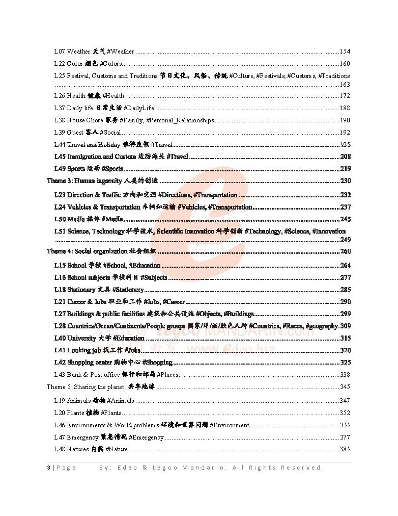 IB Chinese A (HL) Theme-based Chinese Vocabulary (5996 words)