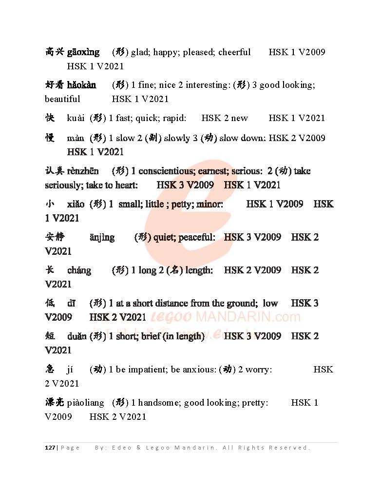 IB Chinese A (HL) Theme-based Chinese Vocabulary (5996 words)