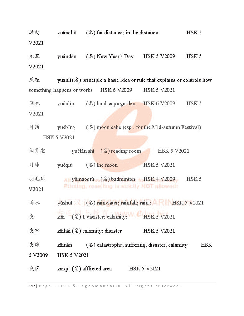 IB Chinese B (HL) Vocabulary 2022 Edition