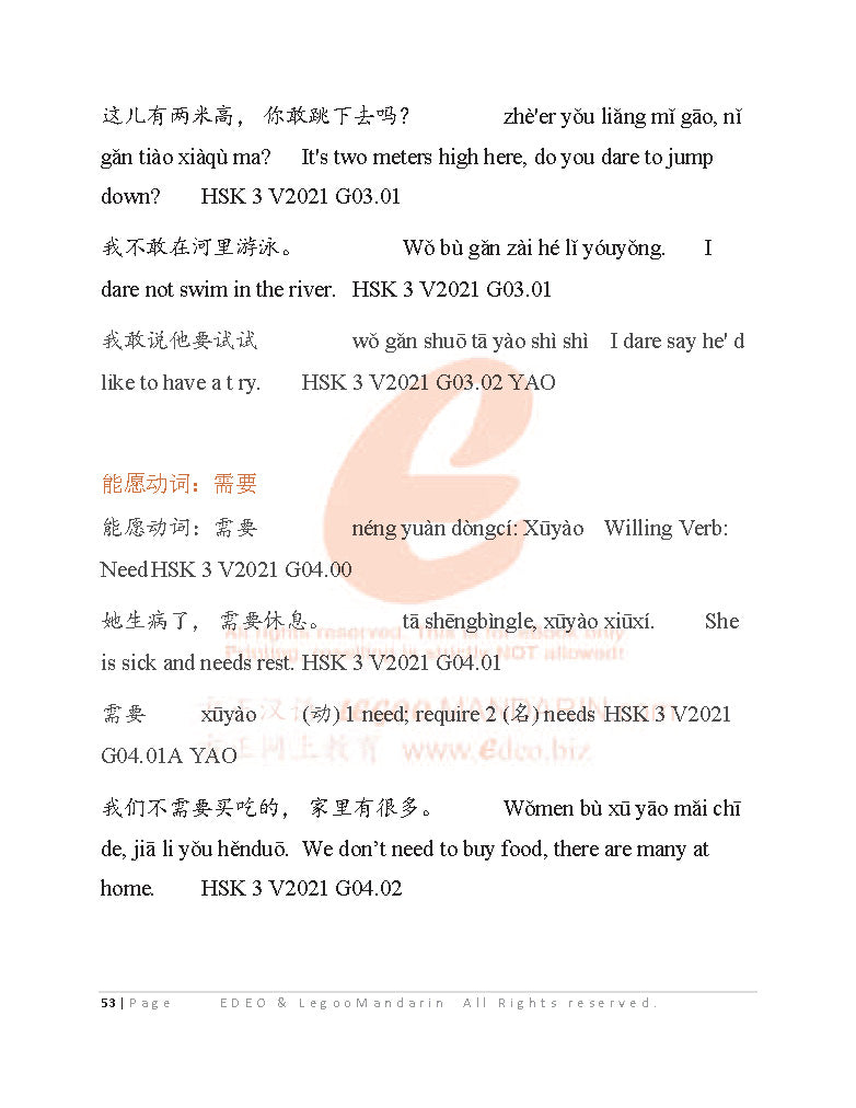 IB Mandarin Chinese B (Ab Initio) Grammar 2022 Edition (286 Grammatical points, 3010 examples)