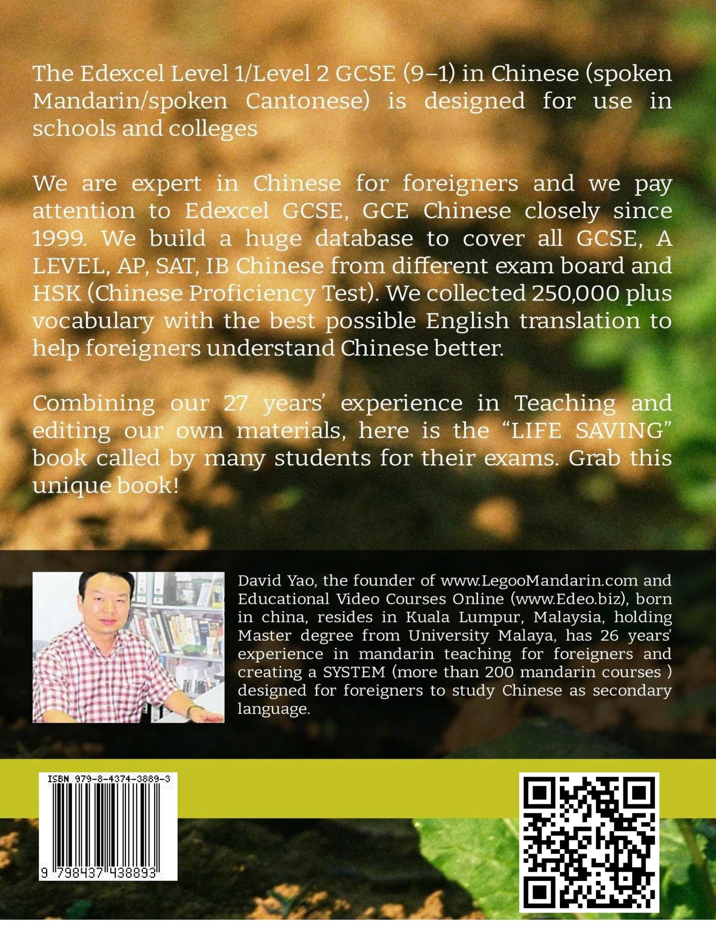 Edexcel IGCSE Chinese (4CN1_01) 2019 SAM Listening