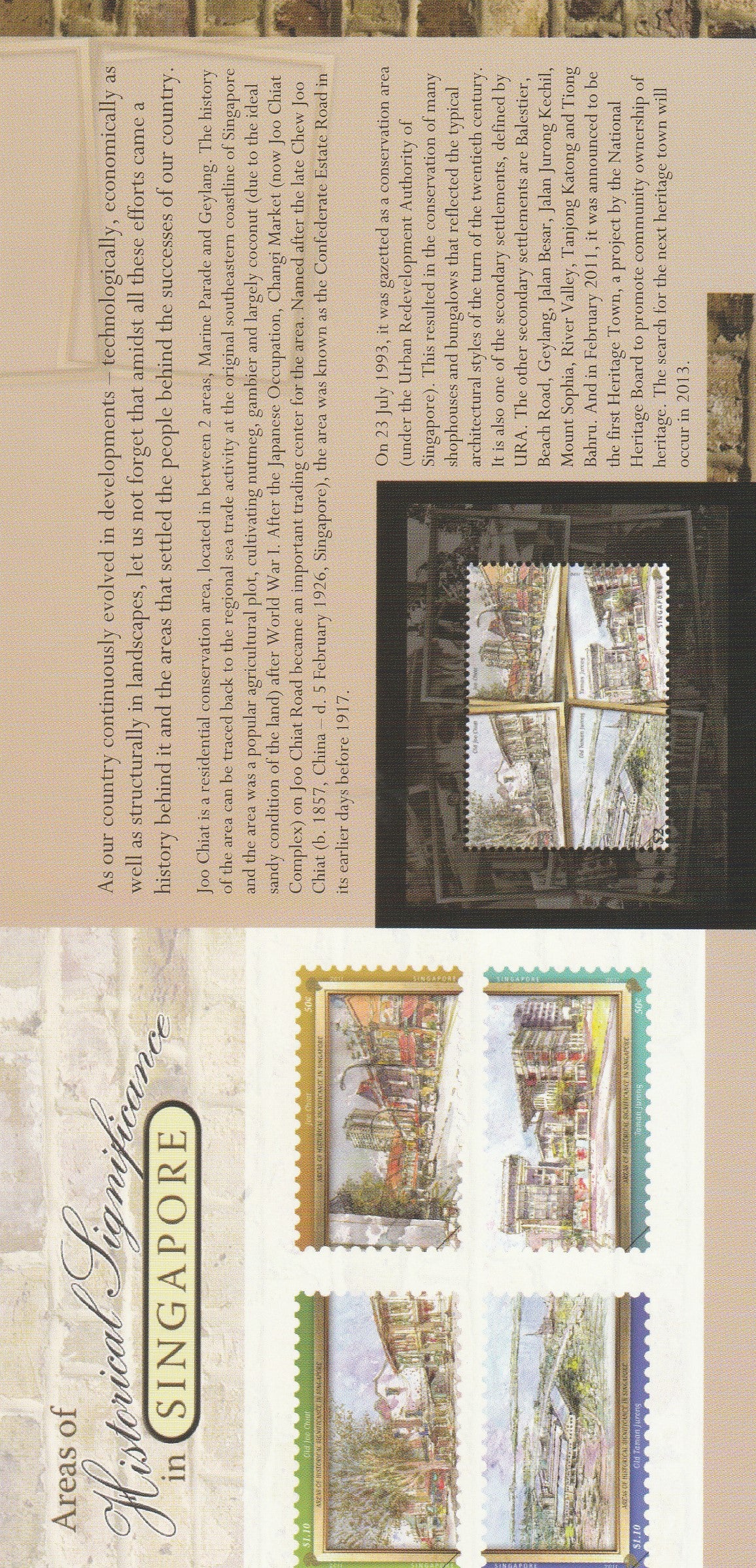 Snapshots of Singapore Through Postage Stamps-1609 FDC Images Collection