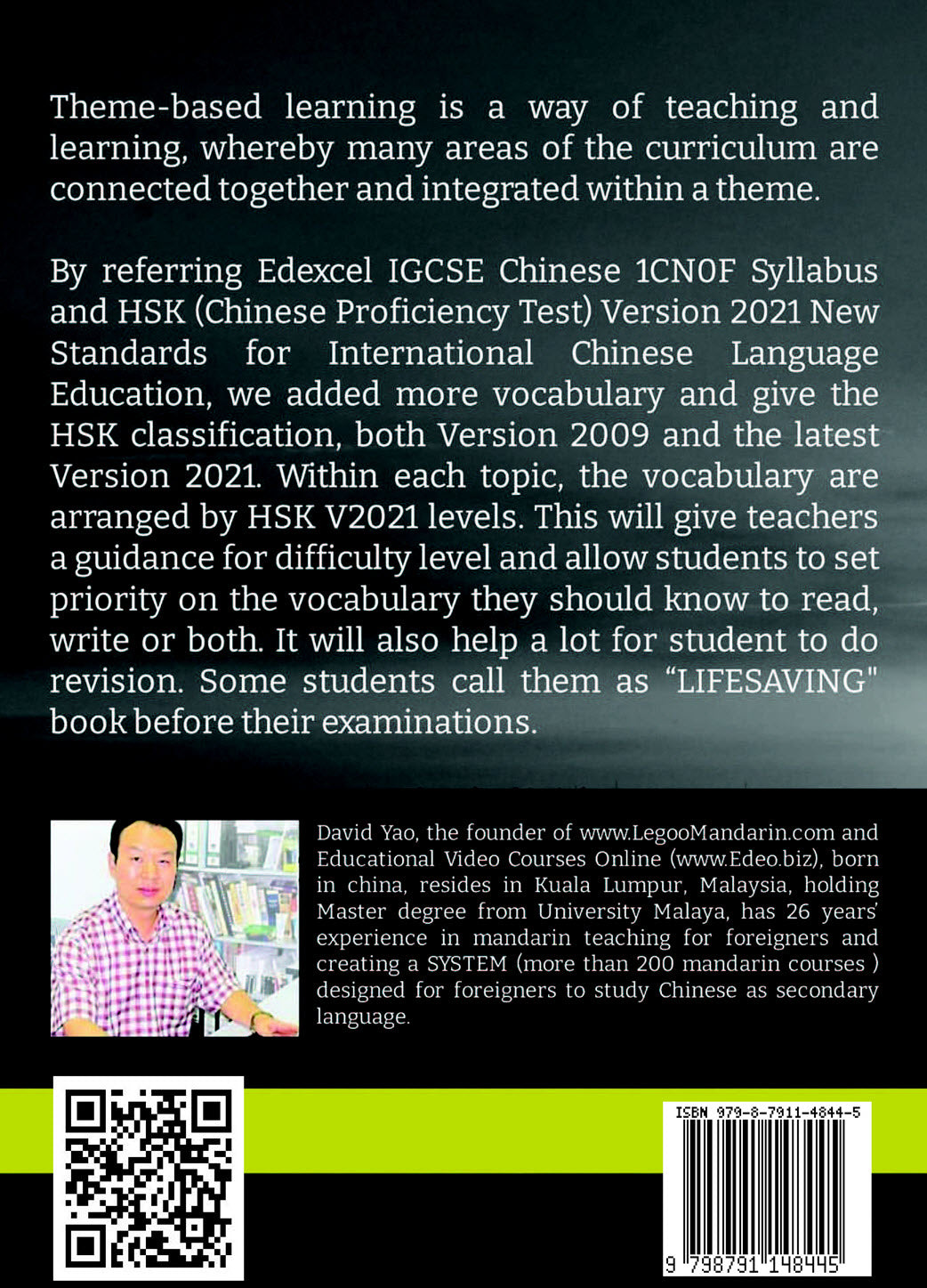 Theme-based Chinese Vocabulary for Edexcel IGCSE Chinese 1CN0F (3038 words)