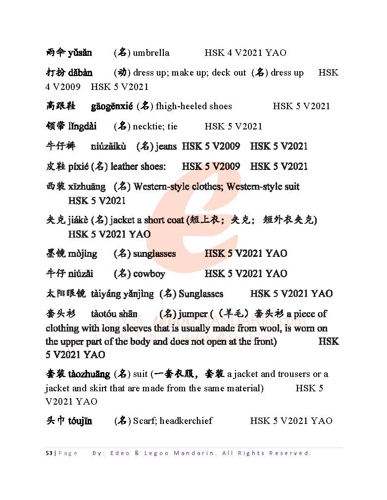 Theme-based Edexcel GCE A Level Chinese Vocabulary 9CN0 (4733 words)