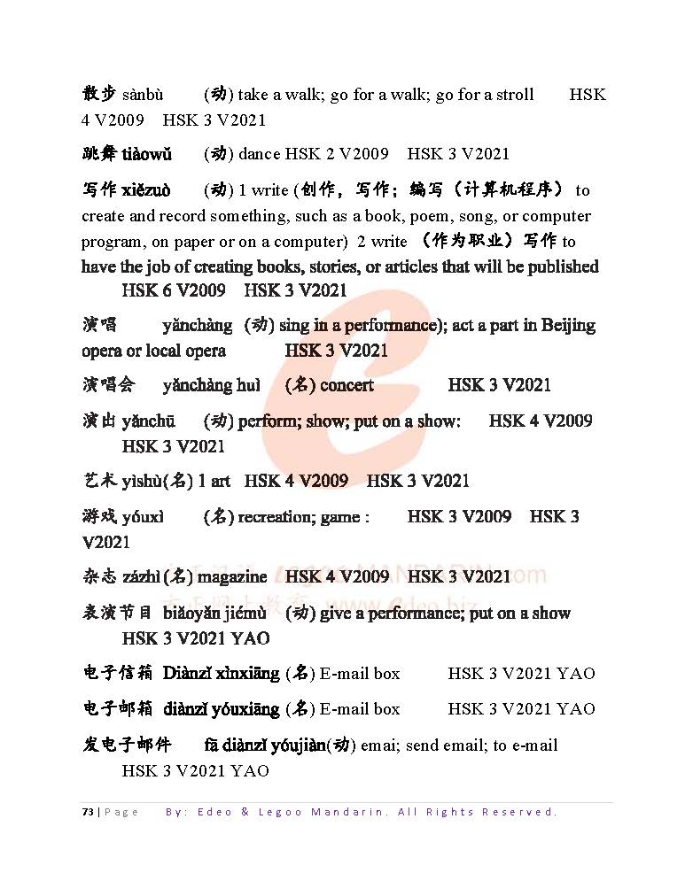 Theme-based Edexcel GCE A Level Chinese Vocabulary 9CN0 (4733 words)